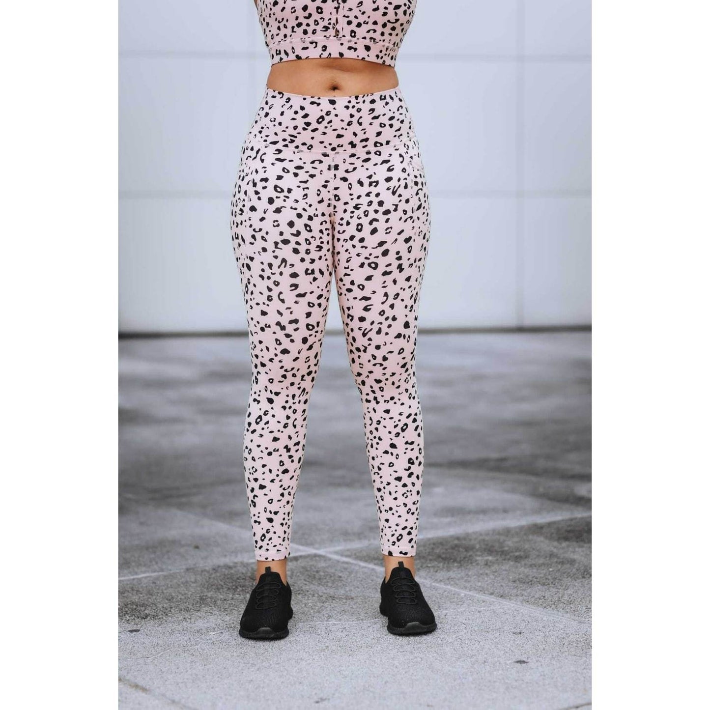 Pink Leopard Leggings Set